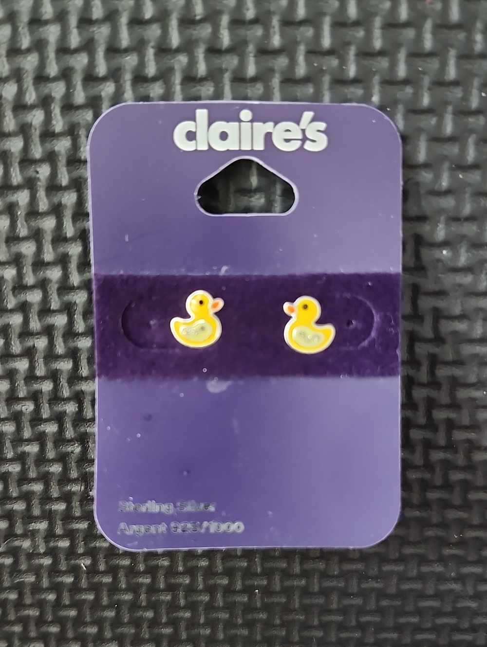 Claire's Yellow Duck Kids Stud Earrings